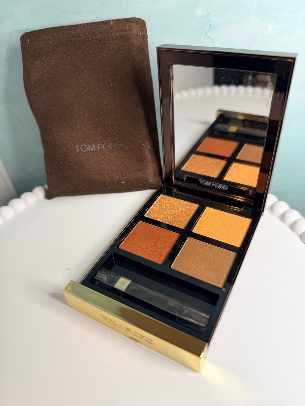 Tom Ford Eye Color Quad Eyeshadow Palette 26 Leopard Sun 0.31 oz NWOB